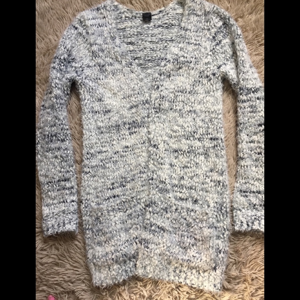 Fuzzy warm cardigan!
